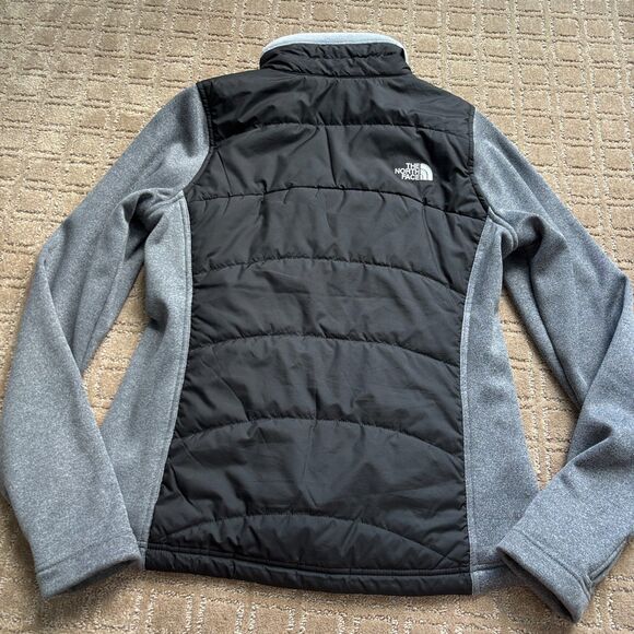 The North Face Agave Mash Up Jacket Fleece Women's M Black Gray Full Zip Hike - Picture 6 of 12